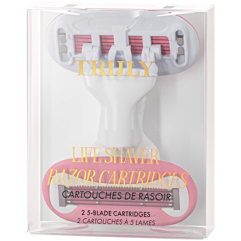 Beauty Magnetic Razor Heads (2pk) | Double-Bladed Refill Cartridges for Silky Smooth Shave | Pivoting Head w/Gel Bars for Comfort | Long-Lasting, Snap-In Design | Fits Signature Razor Handle